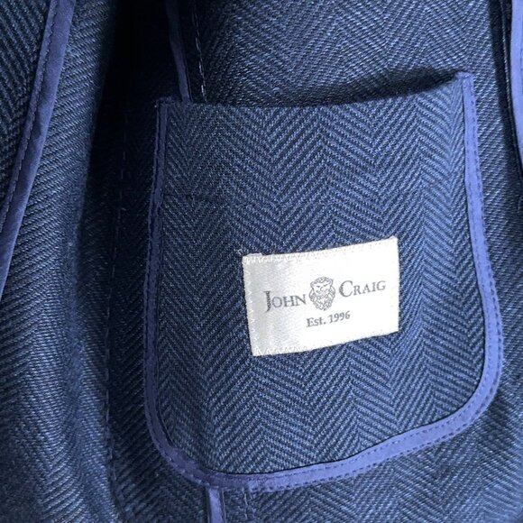 L.B.M. 1911 Tailored Limited Edition Unstructured Herringbone Blazer Men's Size - Picture 9 of 12